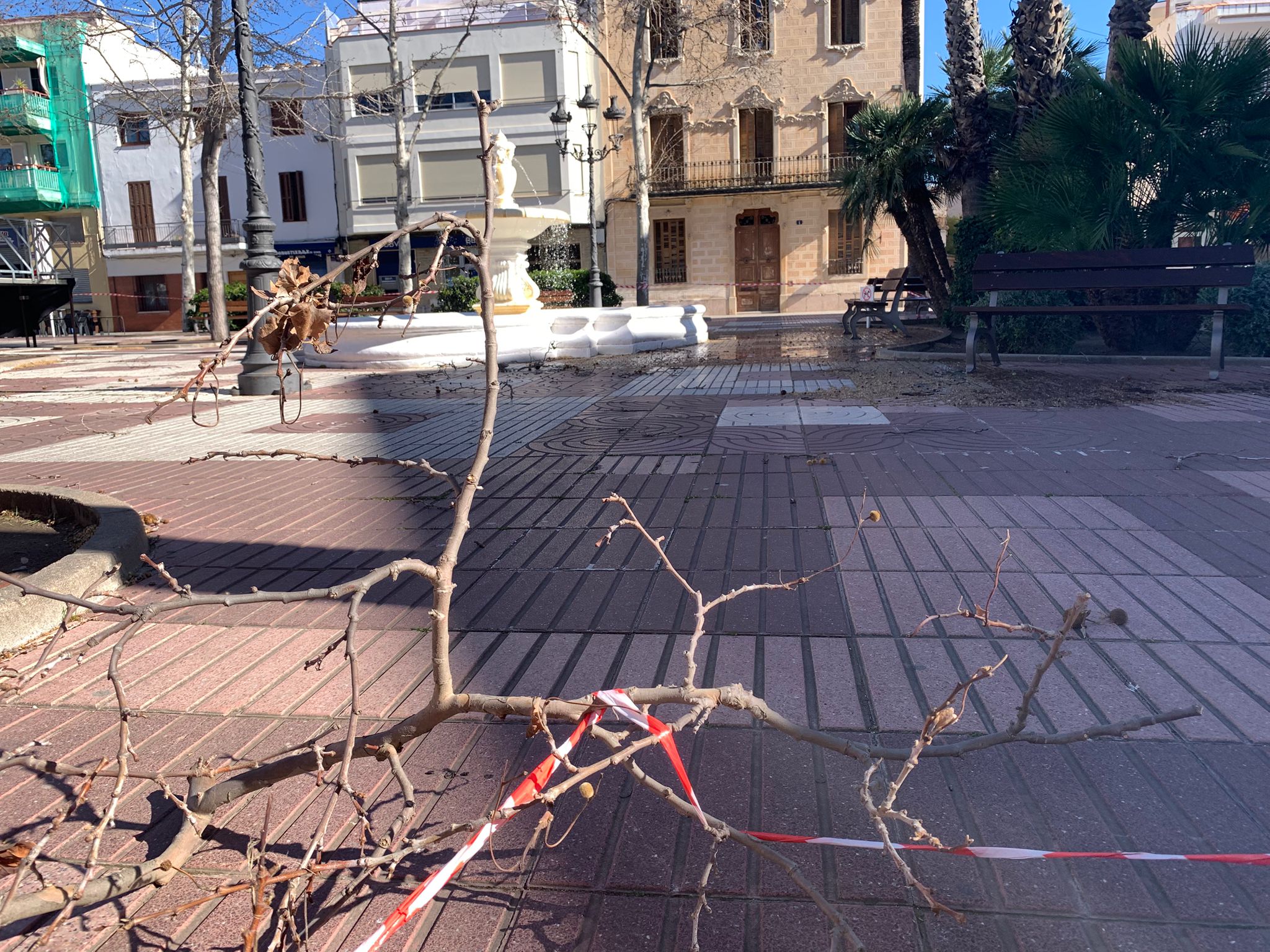 Plaça Marcer bloquejada 1